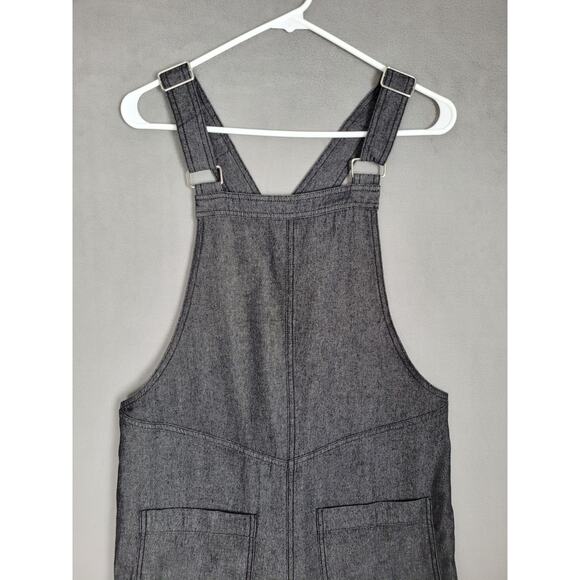 LOLOCCI Overall Shorts for Women Summer Romper Denim Jumpsuit Pockets Small - Picture 4 of 10